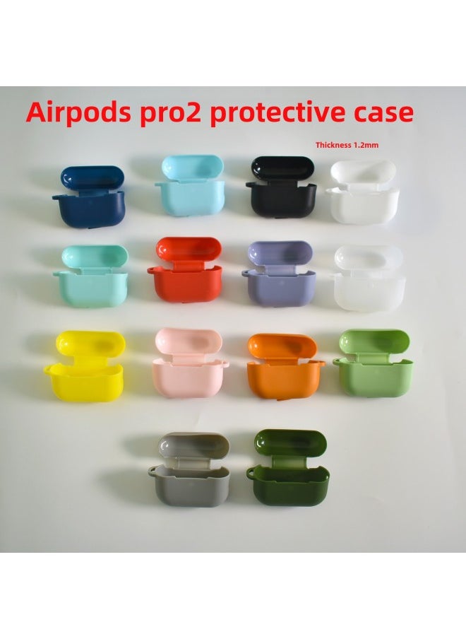 Generic - Protective Case For Airpods Pro Apple Third Generation Airpodspro2 Wireless Headset Silicone Protective Case-Color:115C Yellow-Applicable Model:Airpods Pro2 (without Ears, One-piece) - Image 1