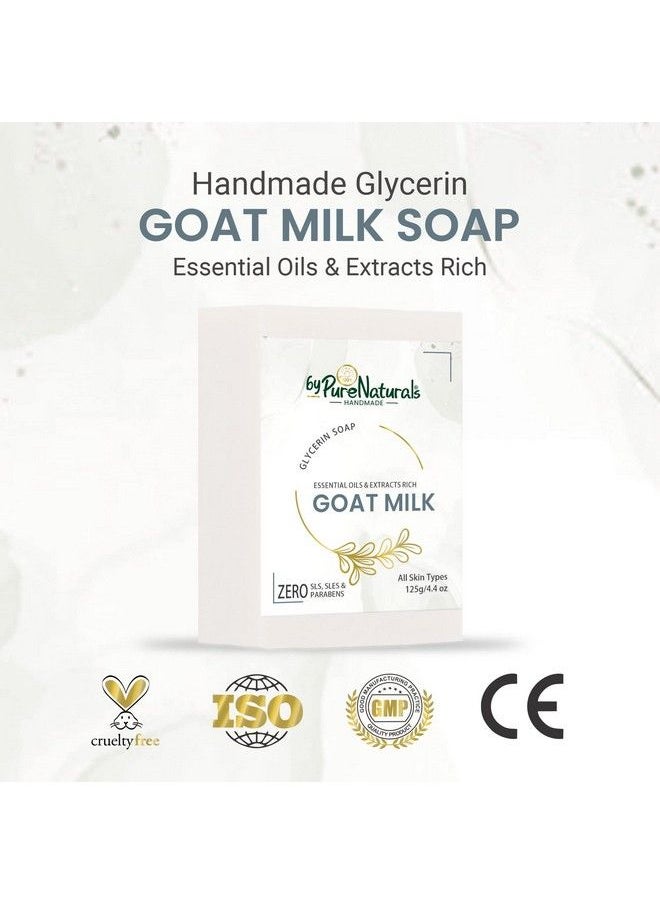 byPurenaturals - Organic Mesmerizing And Natural Glycerin Made Goat Milk Soap For Men Women 125Gm Pack Of 3 - Image 1