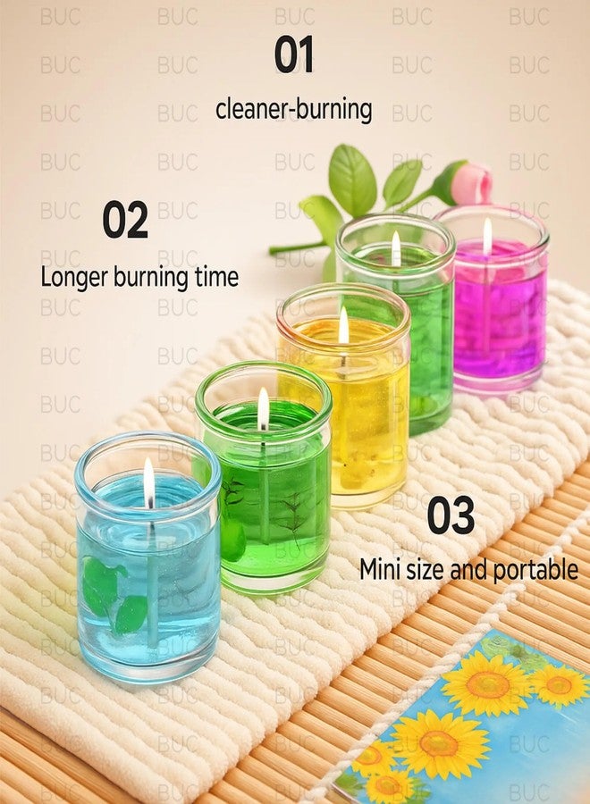 BUC Gel Tea Light Candles Multicolor Eco-Friendly Wax Candle Decorative Diwali & Festival Lights Home Décor & Gifting (Pack of 6) - Image 5