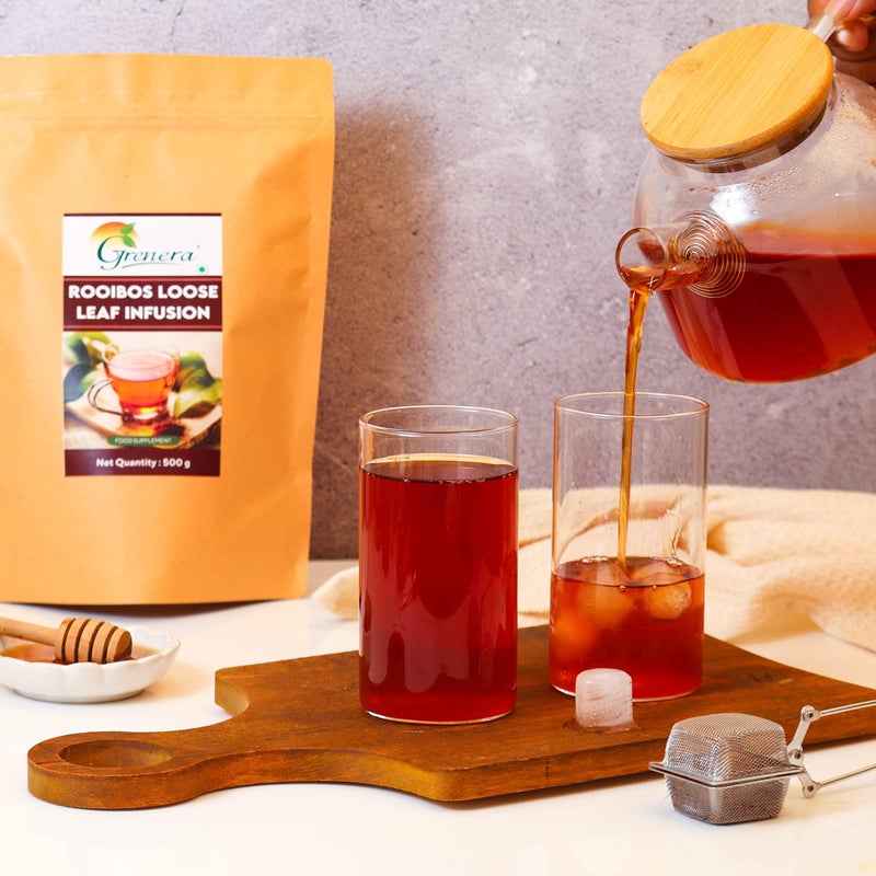 Grenera South African Rooibos Tea 500 gram, Red Tea, Imported from South Africa, Caffeine Free, Antioxidants Rich Infusion - Image 2