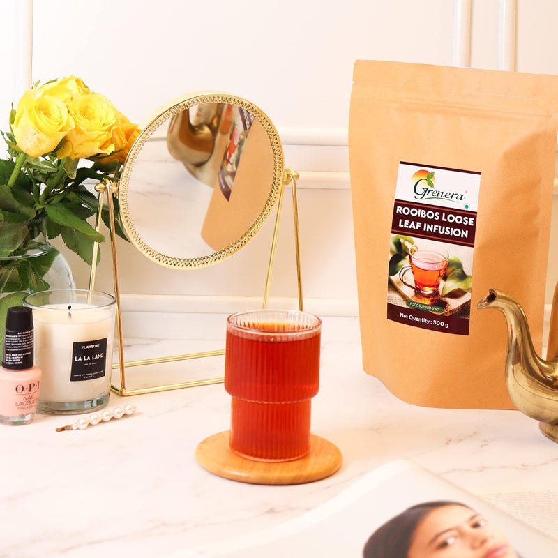 Grenera South African Rooibos Tea 500 gram, Red Tea, Imported from South Africa, Caffeine Free, Antioxidants Rich Infusion - Image 4