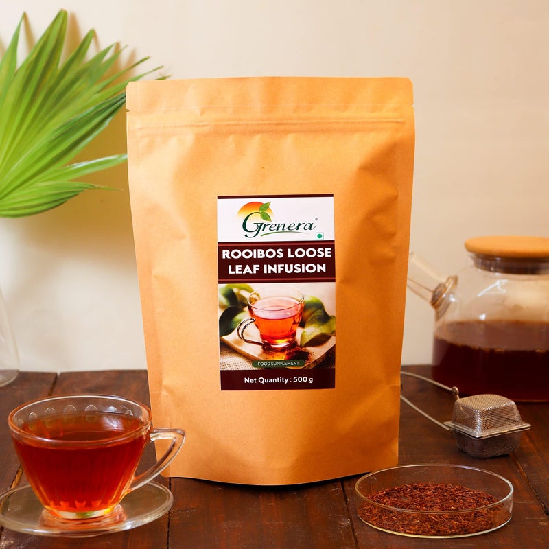 Grenera South African Rooibos Tea 500 gram, Red Tea, Imported from South Africa, Caffeine Free, Antioxidants Rich Infusion - Image 5