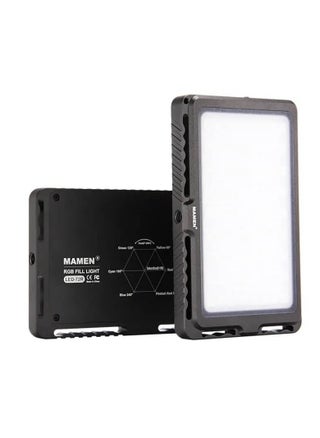 MAMEN Led Camera RGB Fill Light LED-72R with color range 2200-25000, Number of Led Lamps 72, (15 Watt) with battery capacity 4000 mAh, 157 gram (Model :LED-72R) - pzsku/ZA38833DDB2D5A0E38972Z/45/_/1709543879/65cb6b74-81fb-4bcb-84f6-58d569081afe