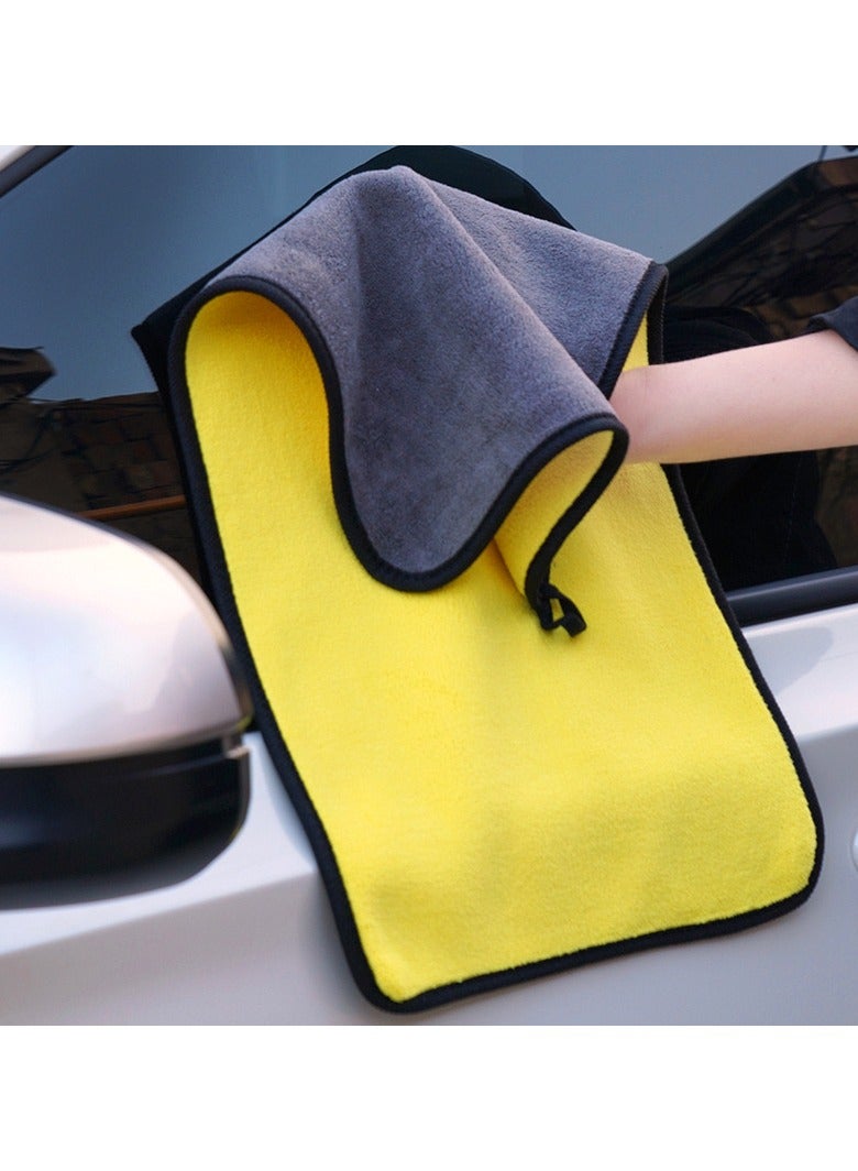 Microfiber Car Drying Towel for Car Cleaning and Detailing, Double Sided, Extra Thick Plush Microfiber Towel Lint Super Absorbent Detailing Towel for Car, Windows, Screen and Kitchen - Image 3