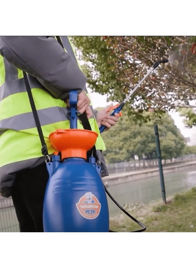 WADFOW 5L Manual Pressure Pump Garden Sprayer WRS1550 – Portable Lawn & Plant Water Sprayer with Stainless Steel Lance, Safety Valve, Adjustable Nozzle & Shoulder Strap for Gardening, Pest Control, Fertilizing & Cleaning - Image 4