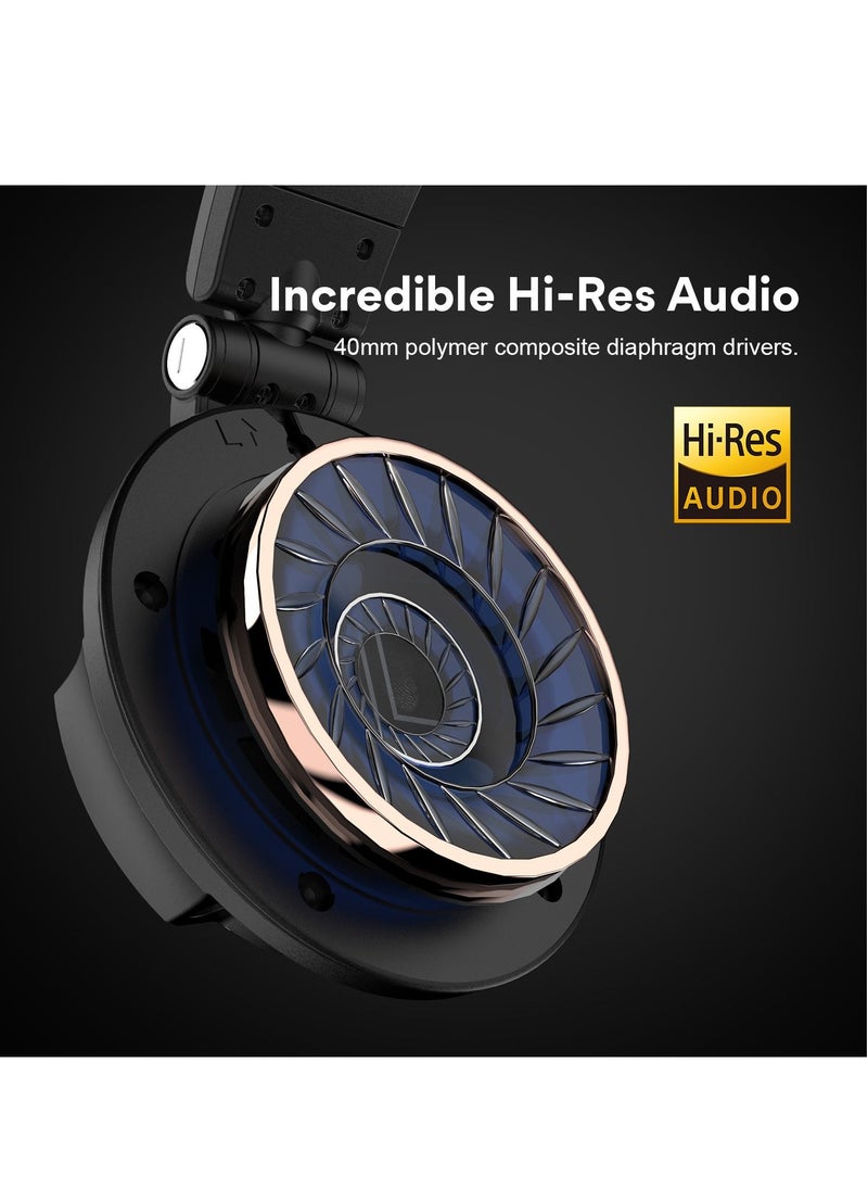 Monitor 80 Over-Ear Open Studio DJ Headset with 3.5 mm and 6.35 mm Cable for Mixing Mastering Gaming