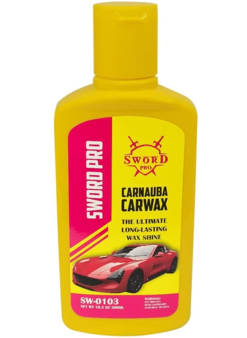 Sword Pro - Sword Pro Car Polish, Carnauba Wax Formula, Professional Wax Shine With Long-Lasting Gloss, 300 ml. - Image 1