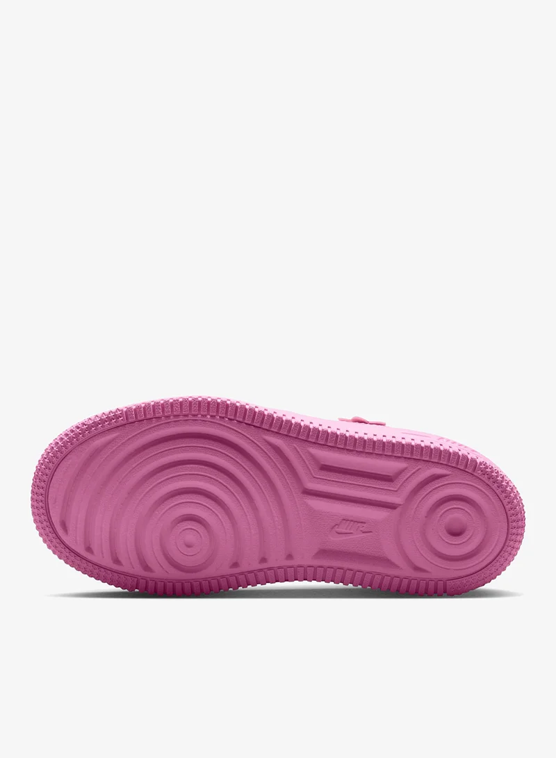 Nike PINK RISE/PINK RISE-PINK FOAM-MTLC SILVER Kids Force 1 Ki Floret Lace Bp  | Best Price UAE