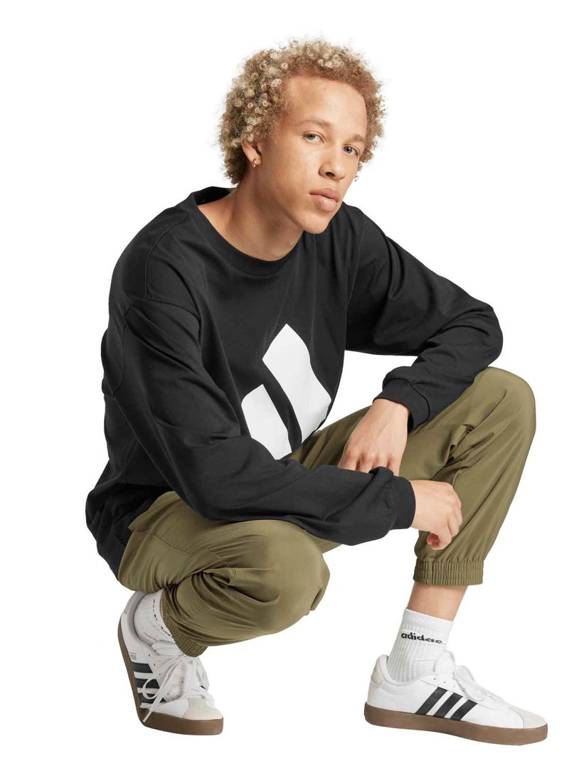 Adidas Essentials Big Logo Single Jersey Longsleeve Tee - Image 3