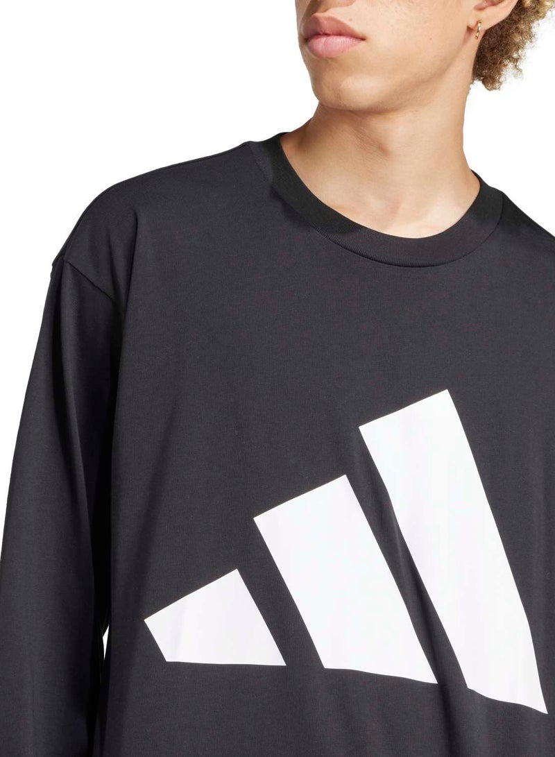 Adidas Essentials Big Logo Single Jersey Longsleeve Tee - Image 5