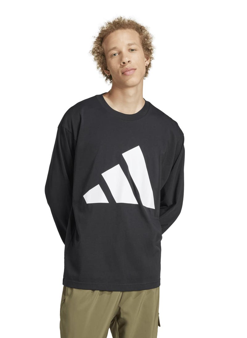 Adidas Essentials Big Logo Single Jersey Longsleeve Tee - Image 1