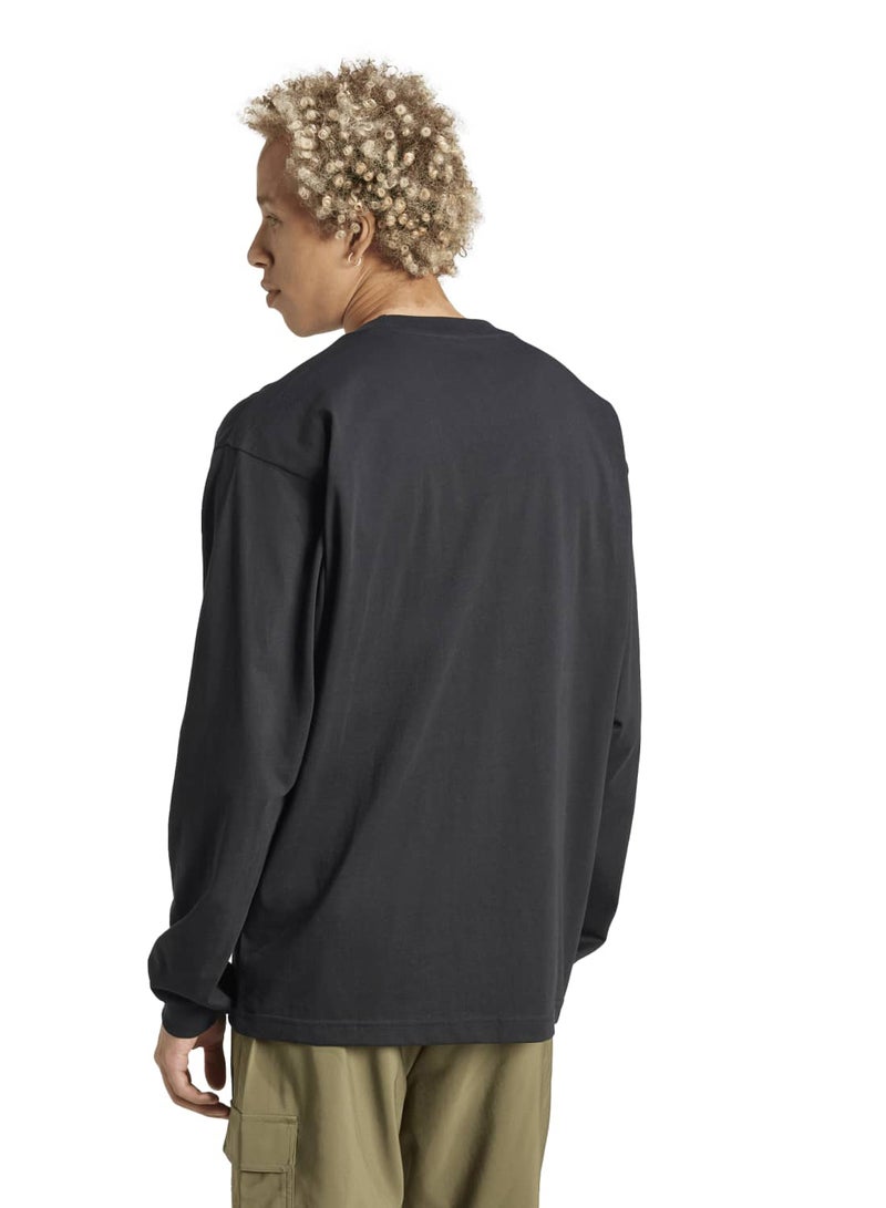 Adidas Essentials Big Logo Single Jersey Longsleeve Tee - Image 2