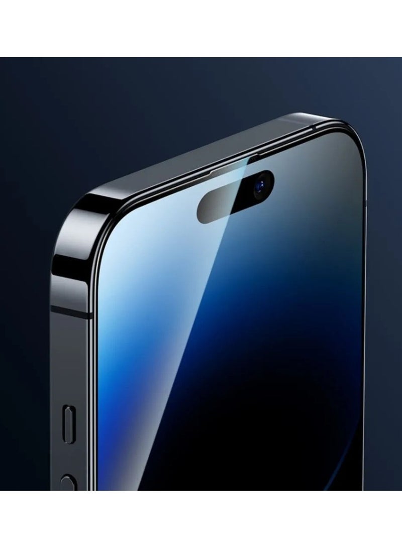 AS2 iPhone 14 Pro HD Anti-Spy Privacy Glass Protector for - 6.1 inch - (5 Pack Set) - Image 3