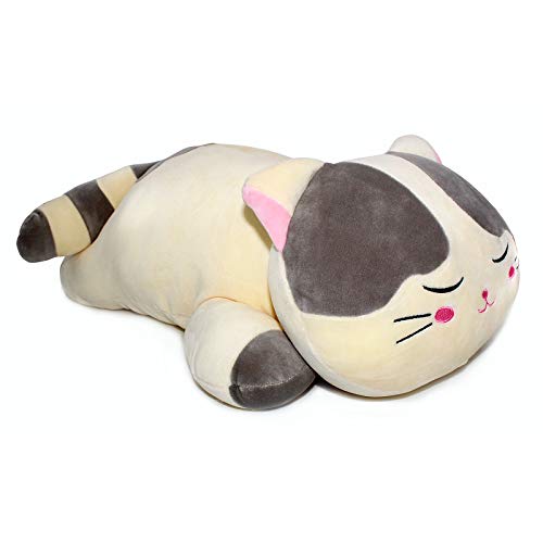 Vintoys Very Soft Cat Big Hugging Pillow Plush Kitten Kitty Stuffed Animals Gray 235 - Image 1
