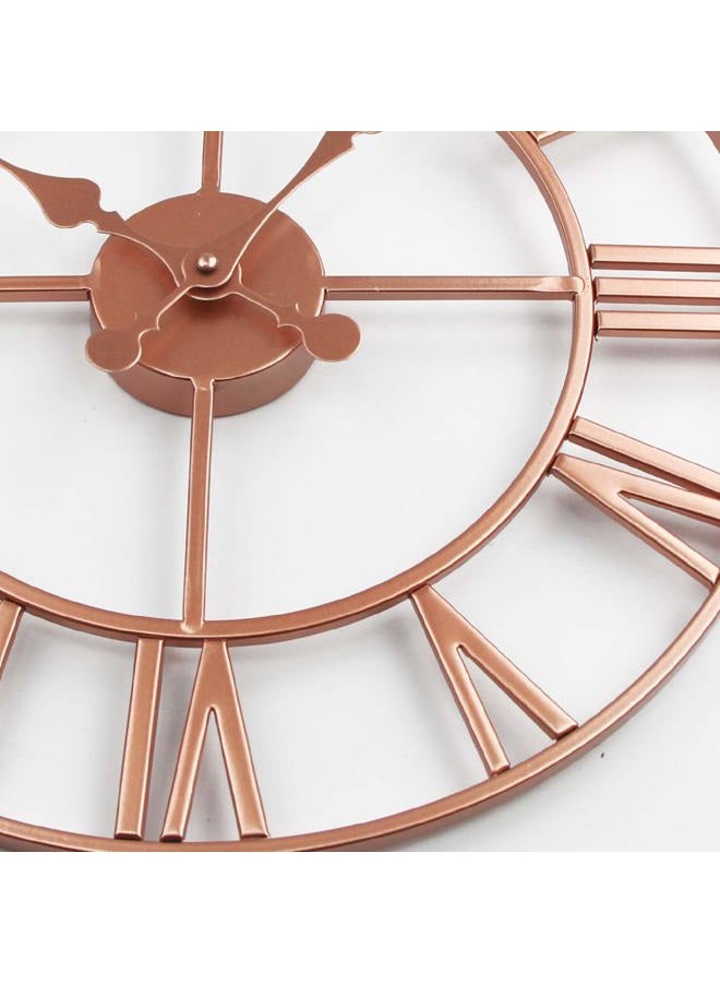 Timelike Large Roman Wall Clock, Rustic Vintage Metal Wall Clock Oversized Big European Retro Wall Clock for Home Living Room Art Wall Decor - Image 5