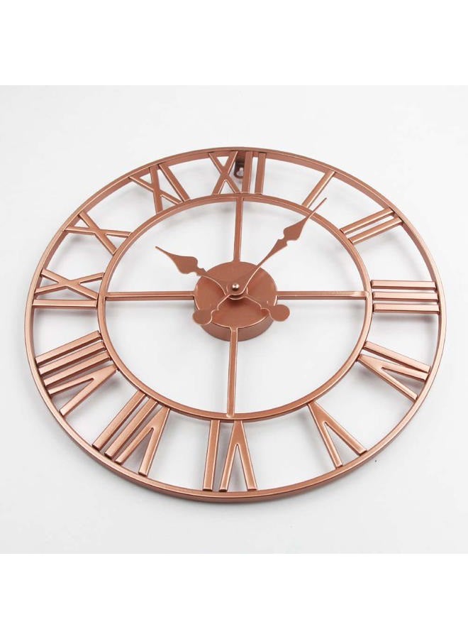 Timelike Large Roman Wall Clock, Rustic Vintage Metal Wall Clock Oversized Big European Retro Wall Clock for Home Living Room Art Wall Decor - Image 4