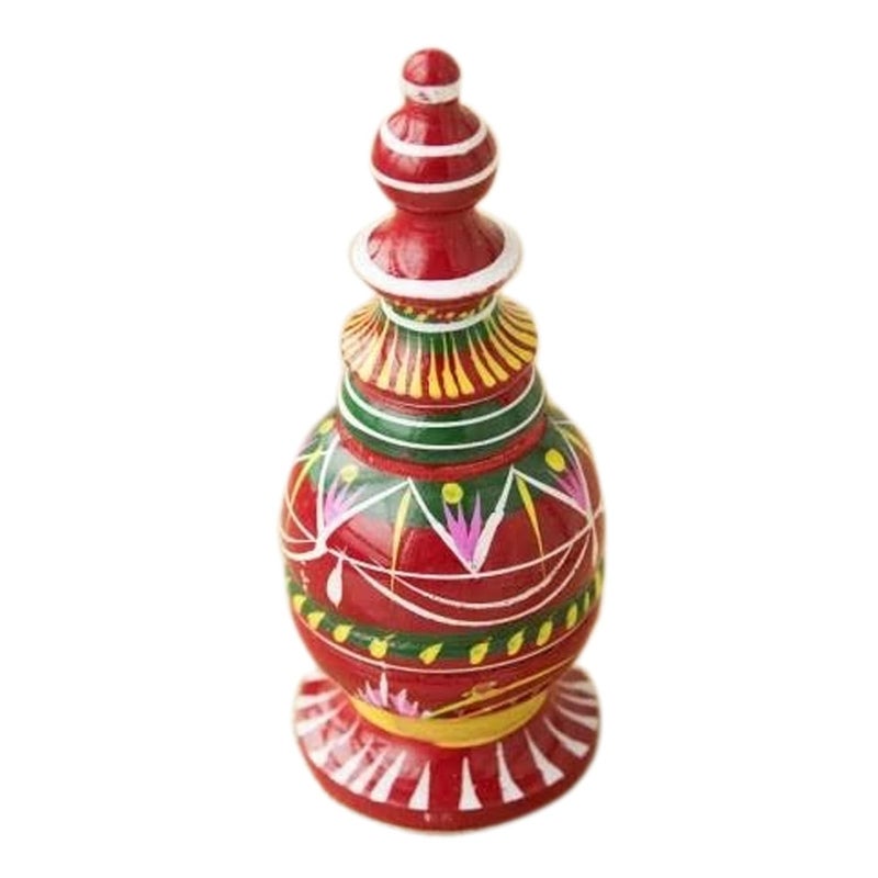 Ayodhya Bhakti Sindoora Sindur Dani Decorative Box for Women Home Wooden Sindoor Box Wood Sindoor Refillable Traditional sindur Box Sindhora - Image 1