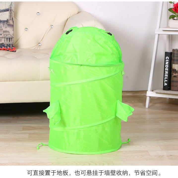 3D Cartoon Foldable Storage Basket for Kids' Toys and Clothes - Dustproof, Large Capacity Laundry  Bin