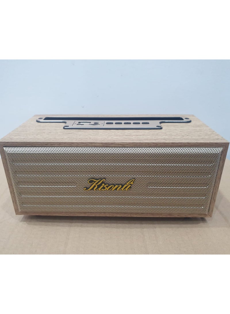 Kisonli blutooth speaker in wood design - Image 1