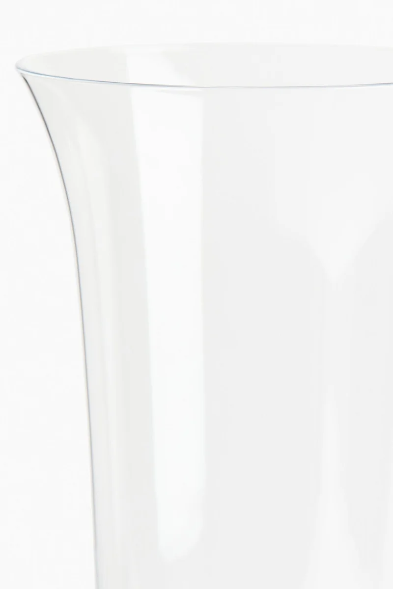 H&M Tall footed glass vase