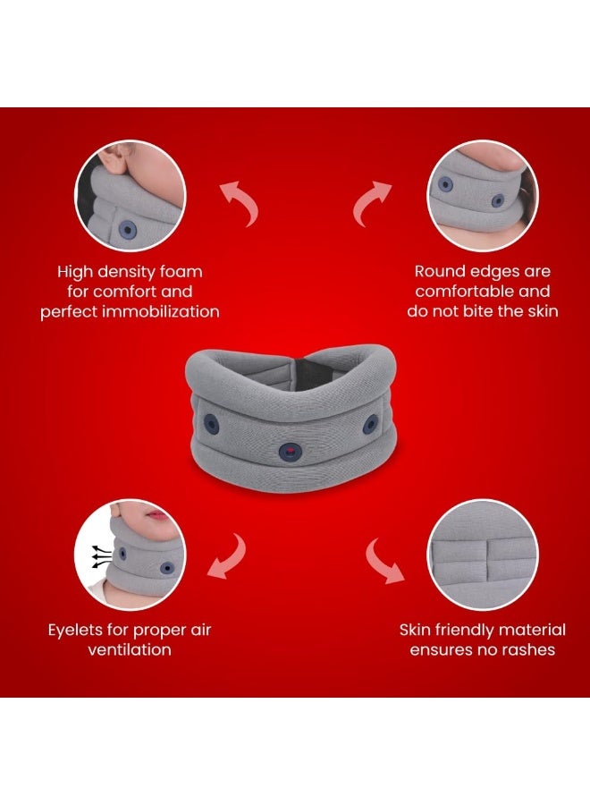 Dr. Ortho Dr.Ortho Cervical Soft Collar with Support, Neck Support For Cervical Spine Immobilization, Neck Brace for Neck Pain and Support - Large - Image 2
