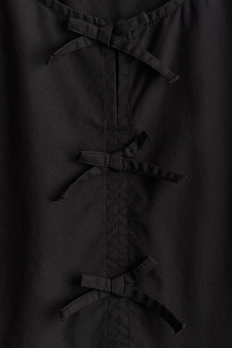 H&M Puff-sleeved cotton dress