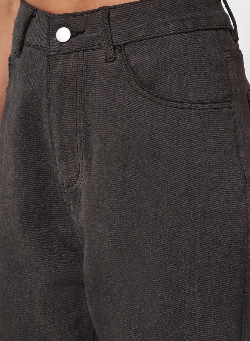 Ginger Wide Leg Jeans With Slit