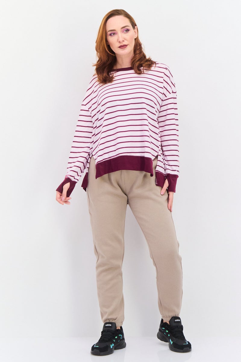 Jones New York Women Sportswear Fit Long Sleeve Outdoor, Pink - Image 3