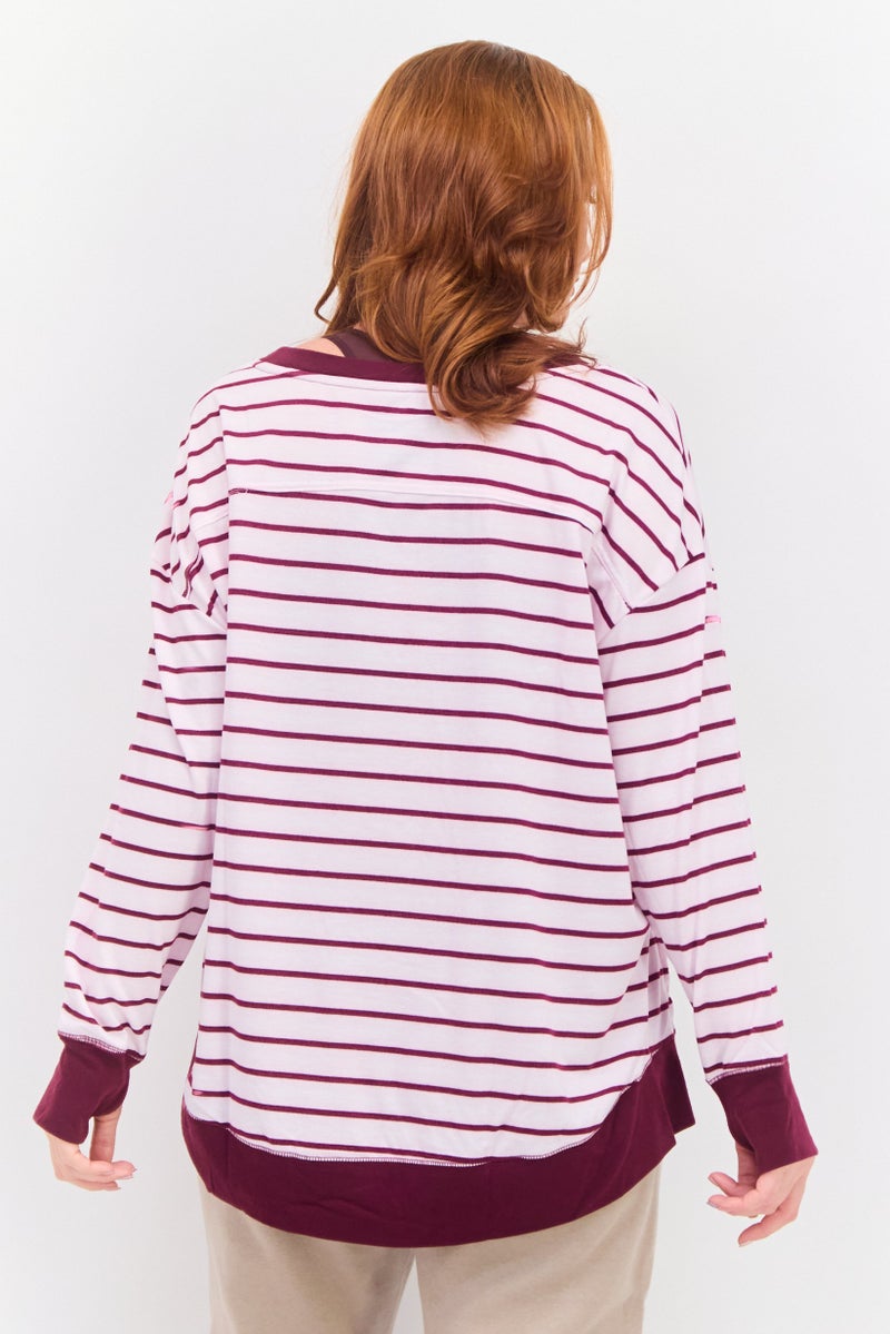 Jones New York Women Sportswear Fit Long Sleeve Outdoor, Pink - Image 4