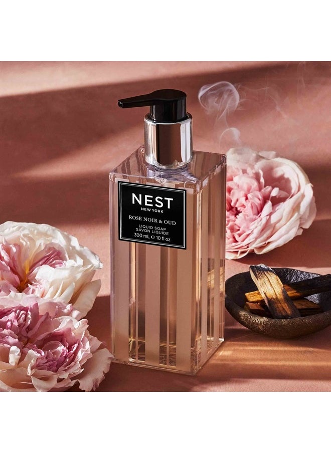 NEST FRAGRANCES Liquid Soap, Rose Noir & Oud - 10 fl oz - Cleanses & Nourishes Skin - Approx. 300 Pumps Per Bottle - Gluten Free & Cruelty Free  - Image 5