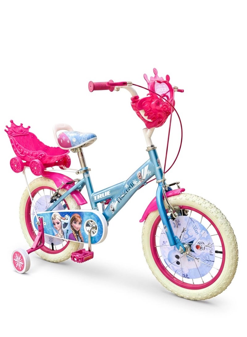 ديزني فروزن دراجه فروزن بناتي مقاس 16 للاعمار  4 الى 7 سنوات - Image 1