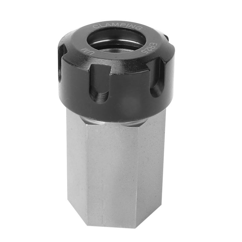ER25 Collet Block Hex ER25 Collet Block Chuck for Lathe - Hardened Tool Steel High Strength Collet Holder for CNC Engraving Machine - Image 1