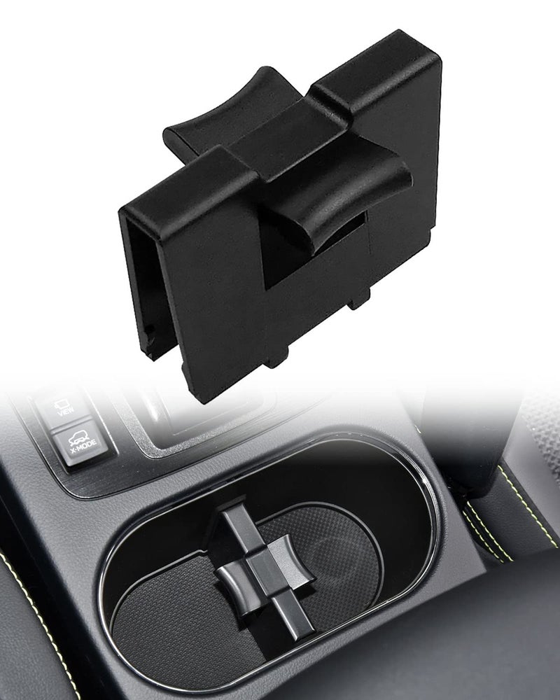 QLZOZB Cup Holder Divider for Subaru Legacy 2010-2014, Black ABS Plastic, Automotive Cup Holders