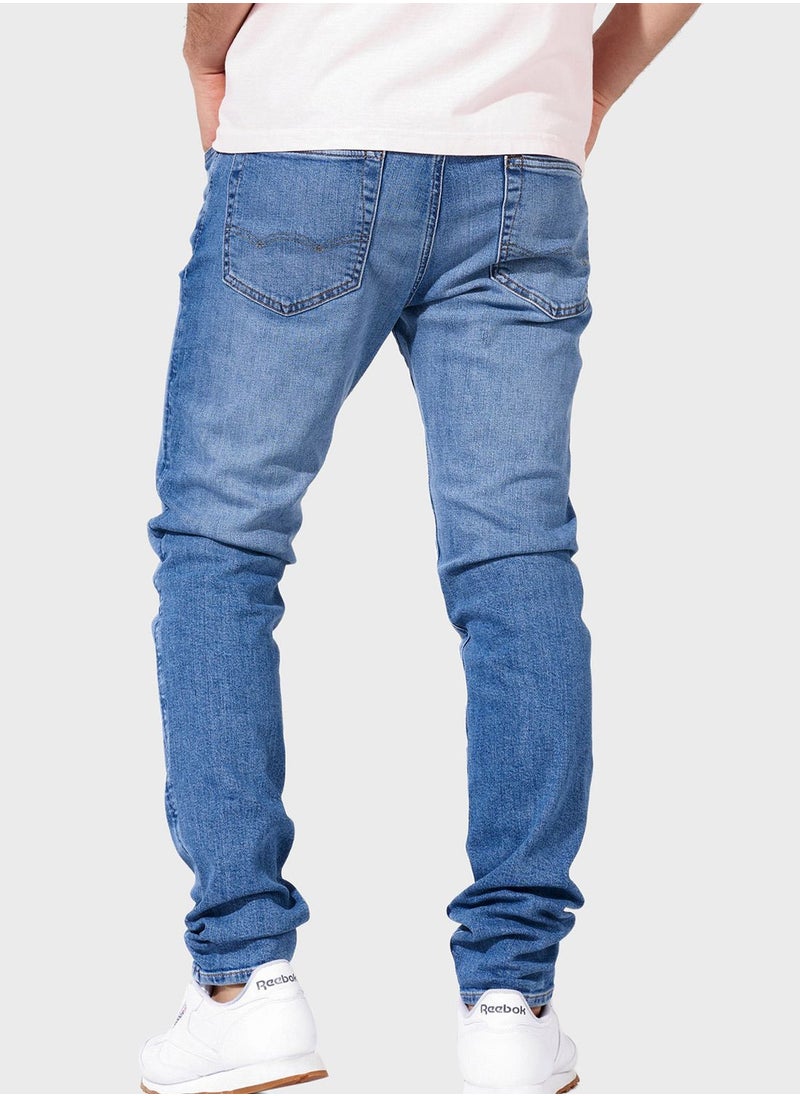 American Eagle - Airflex+ Light Wash Skinny Fit Jeans - Image 1