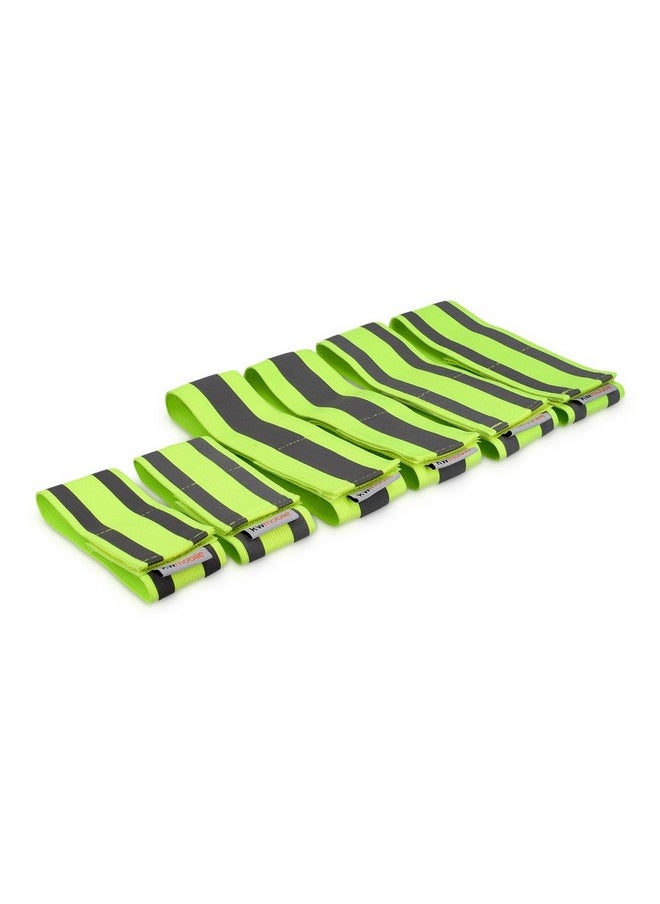 kwmobile - 6X Reflective Armbands High Visibility Outdoor Reflective Bands For Jogging Cycling Walking Reflector Strap For Arm Leg Ankle Wrist - Image 1