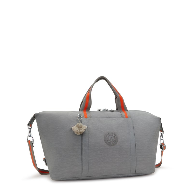 kipling Bori Inviting Grey Large Weekender with Trolley Sleeve and Removable Shoulderstrap - Image 5