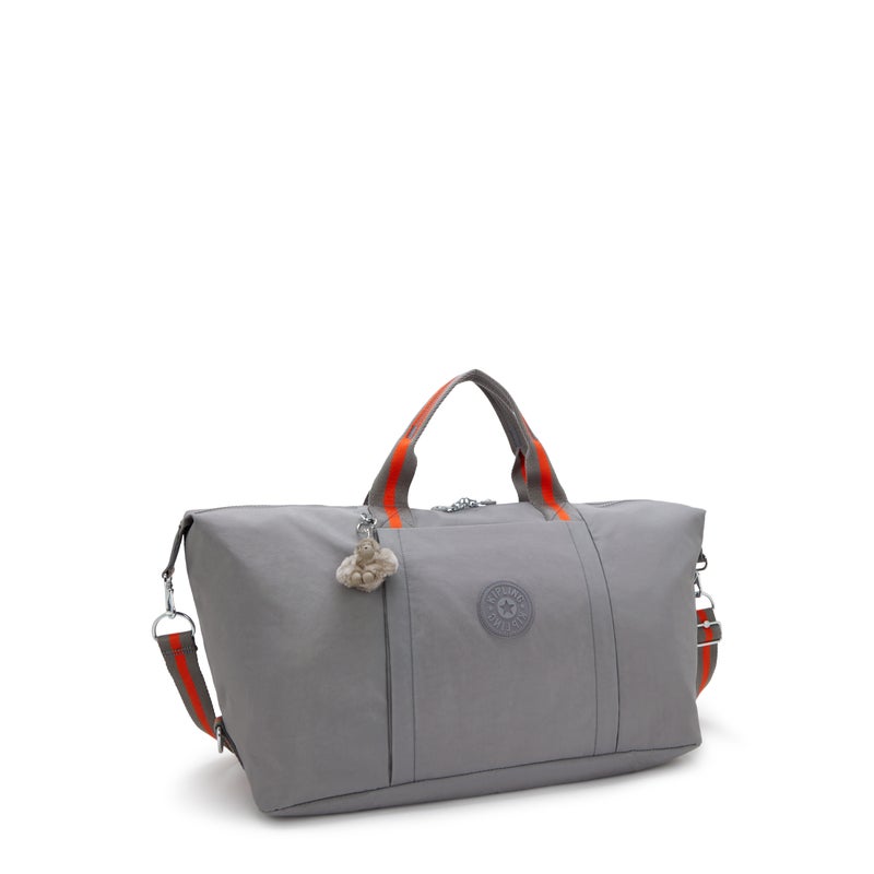 kipling Bori Inviting Grey Large Weekender with Trolley Sleeve and Removable Shoulderstrap - Image 3