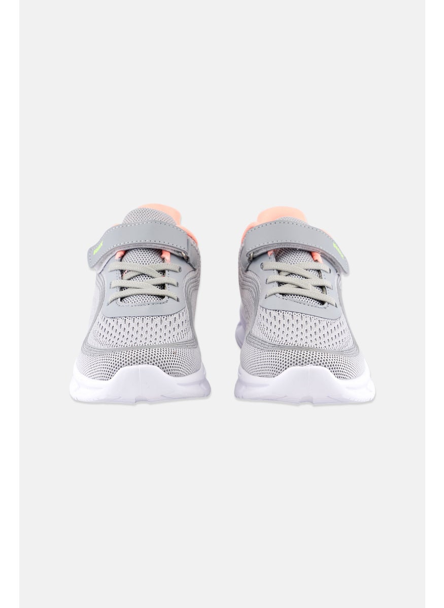 RBX - Kids Girl Velcro Shoes, Light Grey - Image 1