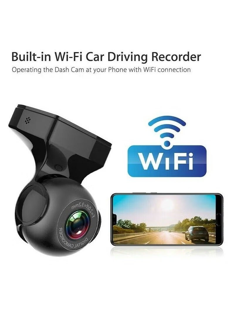 AROAQ Dash Cam, 1080p HD Electronic Car Dash Camera,  Car WIFI USB Driving Recorder With DVR G Sensor Loop, Night Vision Wide Angle Car Dash Camera Recorder With Loop Recording - Image 3