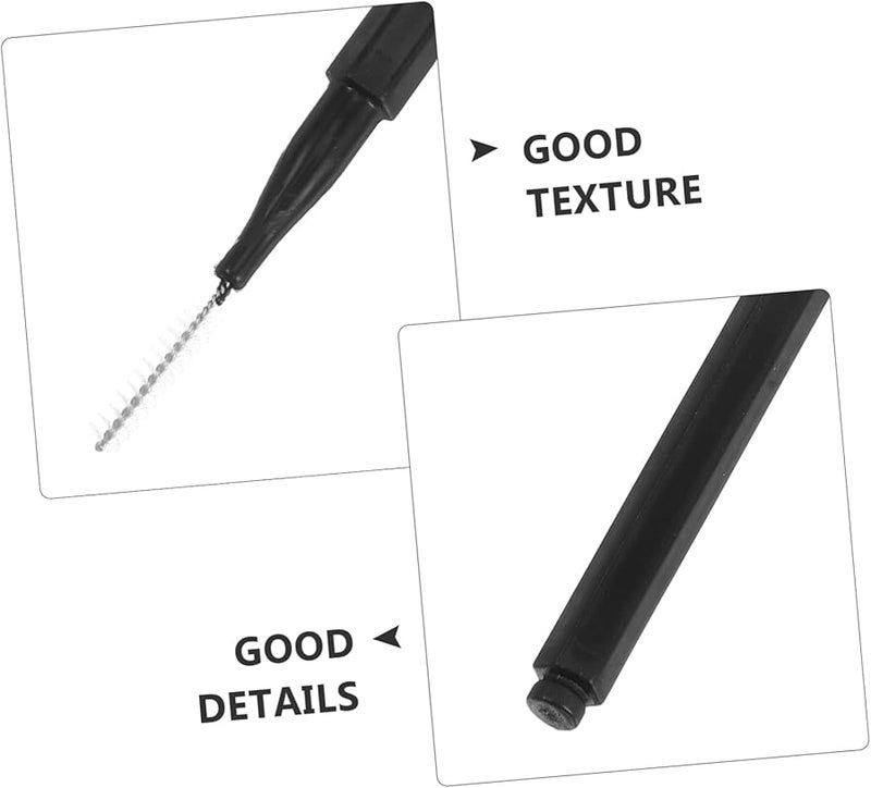 50pcs Black Interdental Brushes Soft Bristles for Deep Cleaning Plaque Gum Care Portable Gap Cleaner - Image 4