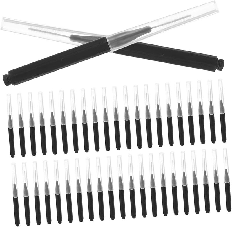 50pcs Black Interdental Brushes Soft Bristles for Deep Cleaning Plaque Gum Care Portable Gap Cleaner - Image 1