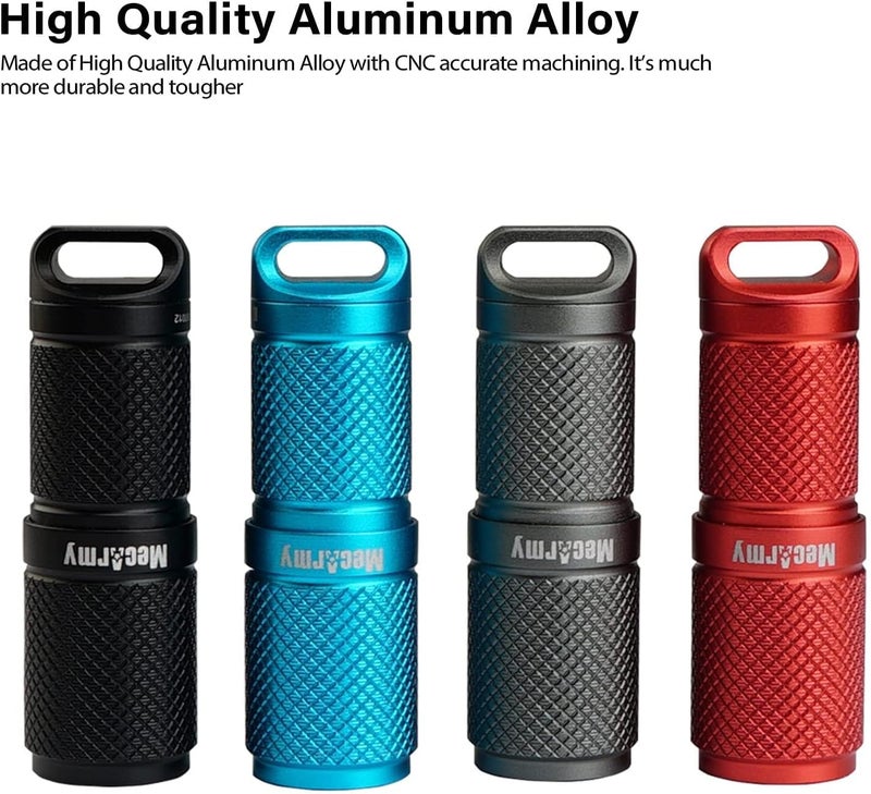 MecArmy X4S 130 Lumen Aluminum Keychain EDC Flashlight with Micro USB Charging - Waterproof Red Torch - Image 3