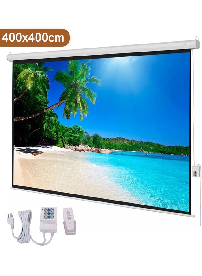 Taimi Electric Screen Projector with Remote Control 400x400cm  - Image 1