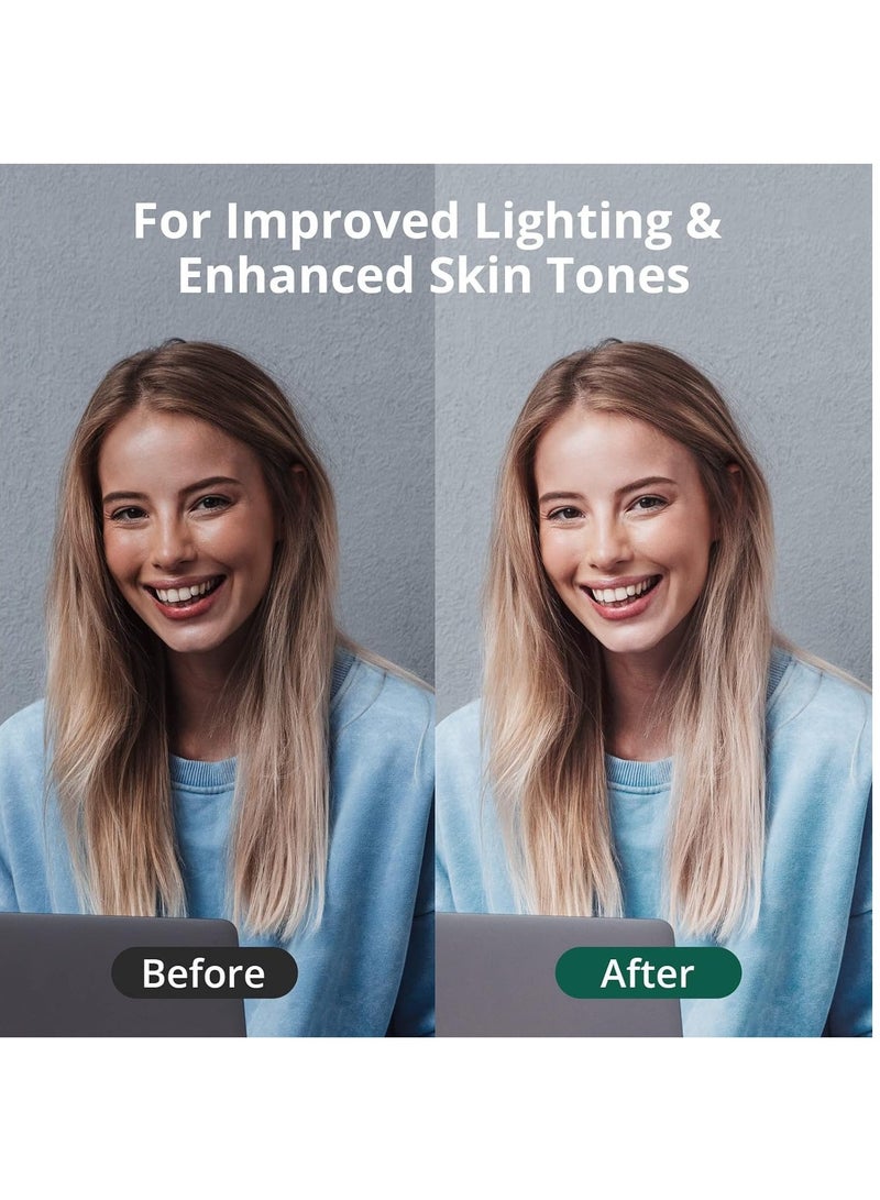 Anmi Selfie Light, LED High Power Clip-on Phone Light with Adjustable Stand, Dimmable Streaming Light for Computer/Laptop/Webcam/iPad, for Zoom Calls/Video Conference/Live Streaming - Image 4