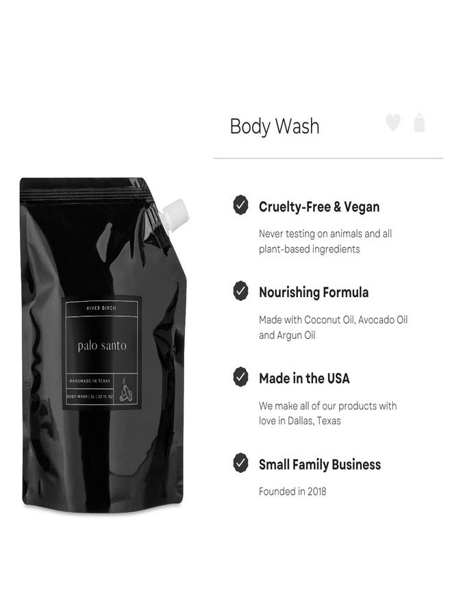 River Birch Palo Santo Scented Natural Body Wash Refill - Handmade Moisturizing Body Wash Luxury Scented Hydrating Soap - Vegan and Non-Toxic - 32 Fl Oz - Image 2