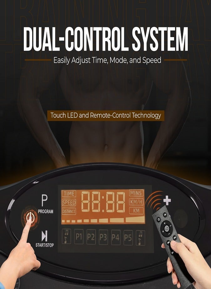 LIVVY Vibration Plate Exercise Machine – Whole Body Fitness Platform for Weight Loss, Recovery & Circulation | Home Workout Trainer with LED Display & Remote | 330lbs Capacity - Image 3