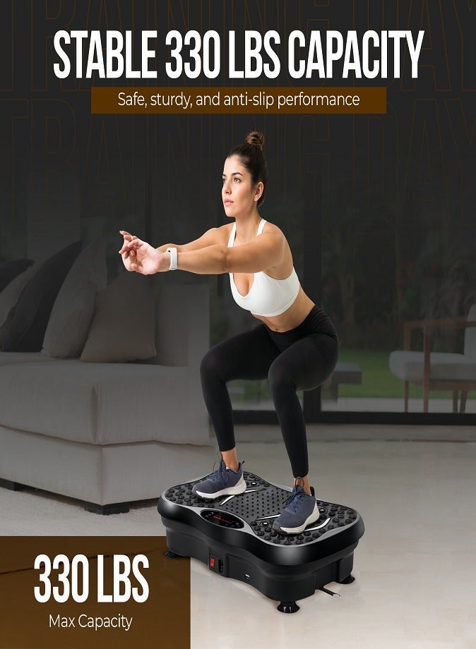 LIVVY Vibration Plate Exercise Machine – Whole Body Fitness Platform for Weight Loss, Recovery & Circulation | Home Workout Trainer with LED Display & Remote | 330lbs Capacity - Image 5