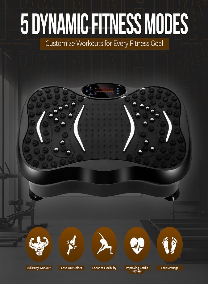 LIVVY Vibration Plate Exercise Machine – Whole Body Fitness Platform for Weight Loss, Recovery & Circulation | Home Workout Trainer with LED Display & Remote | 330lbs Capacity - Image 4