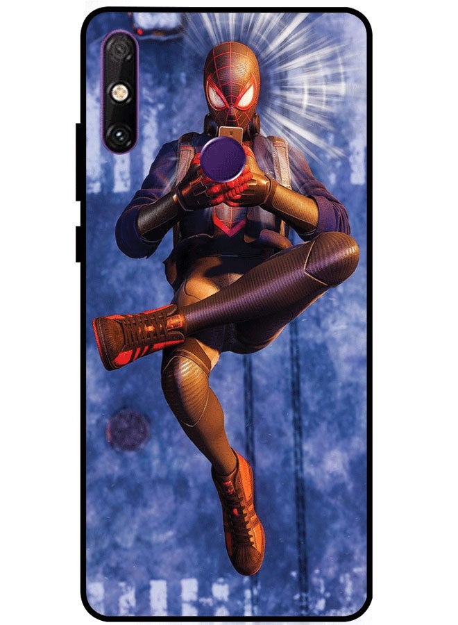 EYE CATCH Protective Case Cover For Huawei Enjoy 20E Spiderman Using Phone Multicolor - Image 1