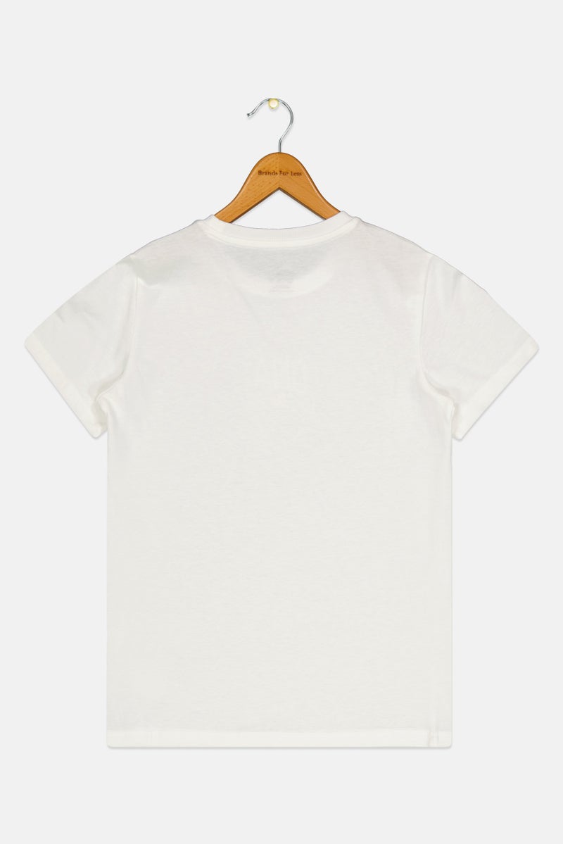 PUMA Kids Boy Short Sleeve Outdoor T-Shirt, White - Image 2